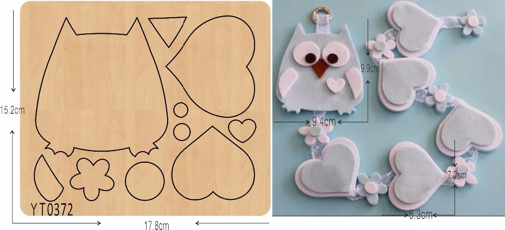 

home decoration accessories Owl cutting dies wooden die cutting for scrapbooking 15.8mm/ /YT0372