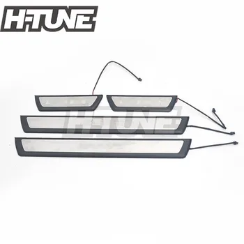

Car-styling Stainless Steel Scuff Plate Door Sill Welcome LED Pedal Threshold for C-HR CHR 2016 2017 2018