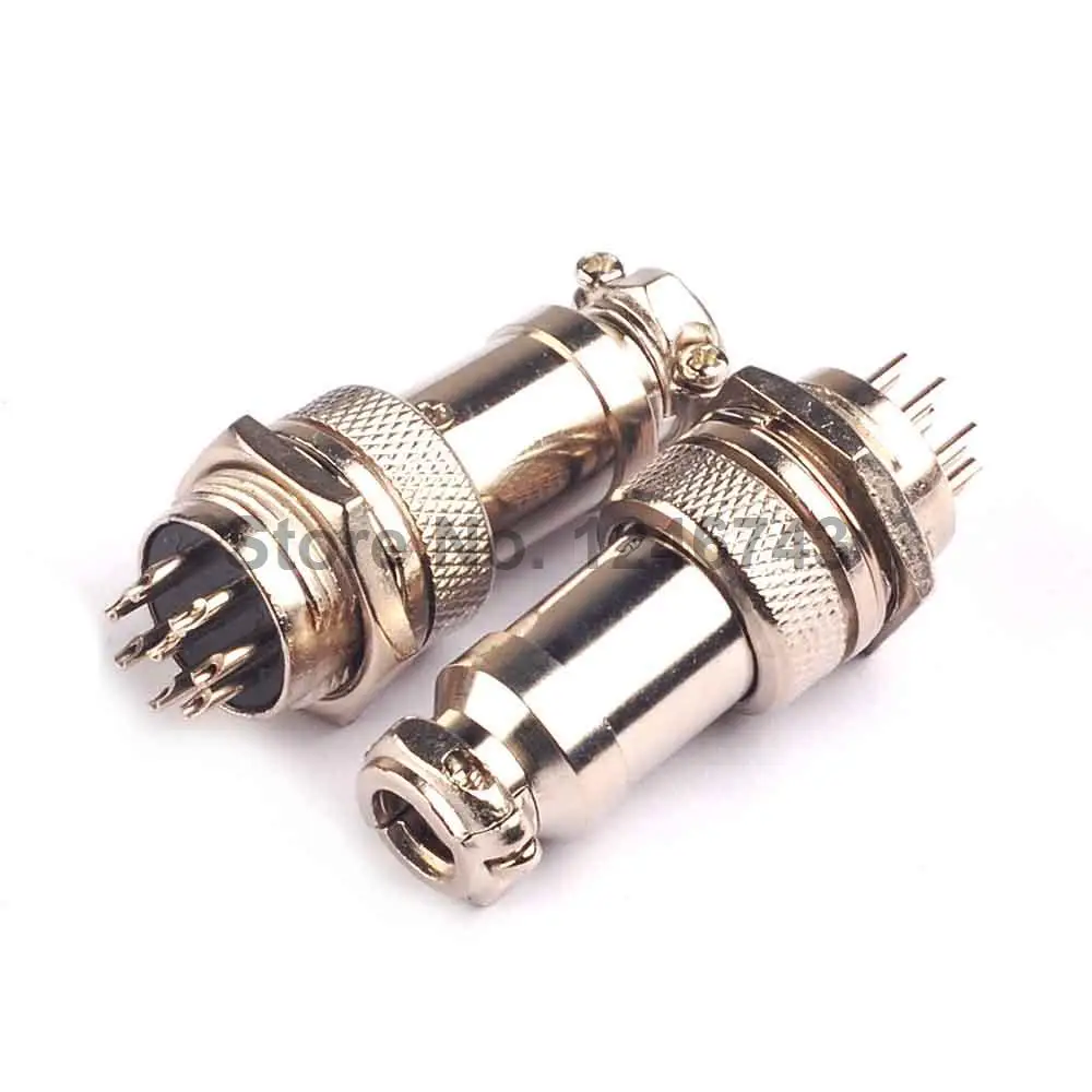 

1PCS GX16 8Pin Male & Female Diameter 16mm Wire Panel Connector GX16 circular connector Socket Plug