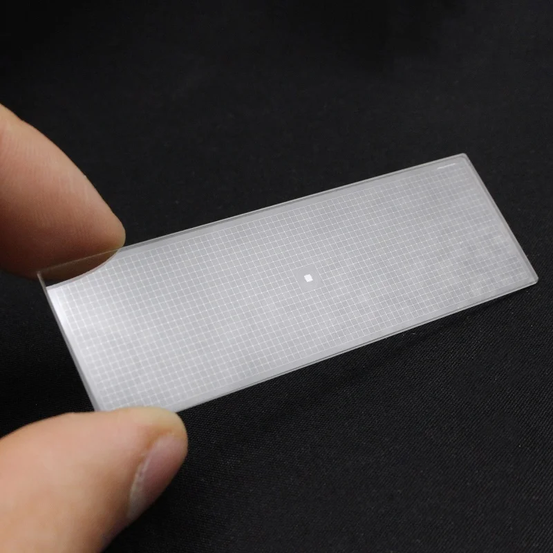 Microscope Stage Micrometer Microscope Glass Slide Calibration Grids Net 1x1 mm 0.01x0.01 mm Millimeter Net