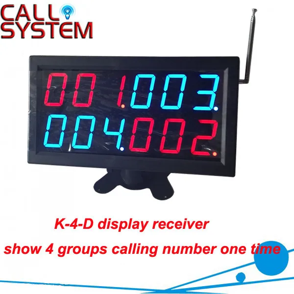 K-4-D display Restaurant Number Calling System 