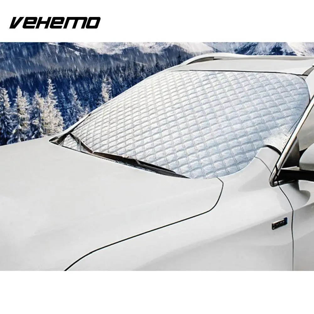 VEHEMO Prevent Snow Ice Sun Shade Dust Frost Freezing Car Windshield Cover Protector Car Shield