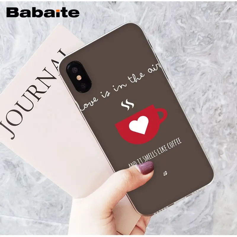 Babaite موافق ولكن أولا القهوة نمط مخصص صور لينة جراب هاتف ل أبل فون 8 7 6 6 S زائد X XS ماكس 5 5 S SE XR الهواتف المحمولة