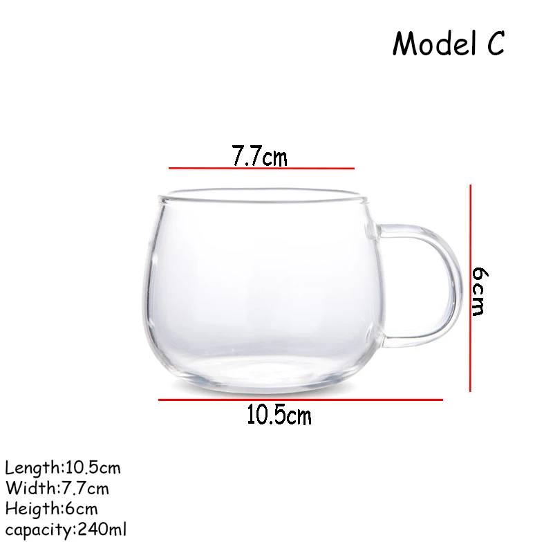 Емкость для молока, чайник, деревянная стеклянная чашка для чая, посуда для напитков, термостойкая чайная посуда, пасторальный стиль, цветок, олень, стеклянная бутылка, основа 1 шт - Цвет: Model C