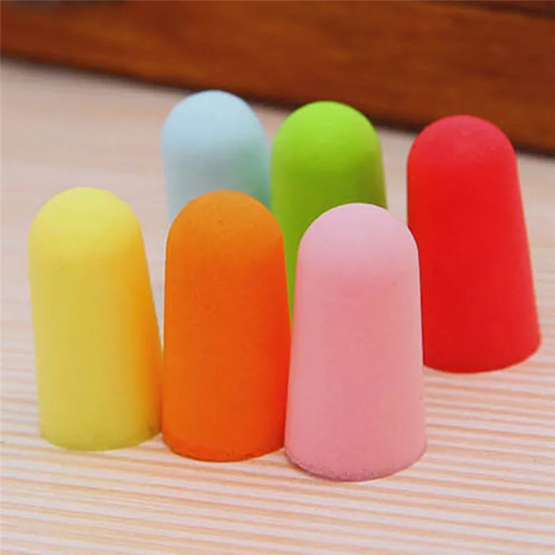 

10 Pairs Colorful Soft Foam Ear Plugs Travel Sleep Noise Prevention Earplugs Noise Reduction For Travel Sleeping Health #245329
