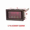 Testeur IC numérique double affichage LED, thermomètre, capteur de température NTC, logique métallique étanche, rouge + bleu rouge + rouge ► Photo 3/6