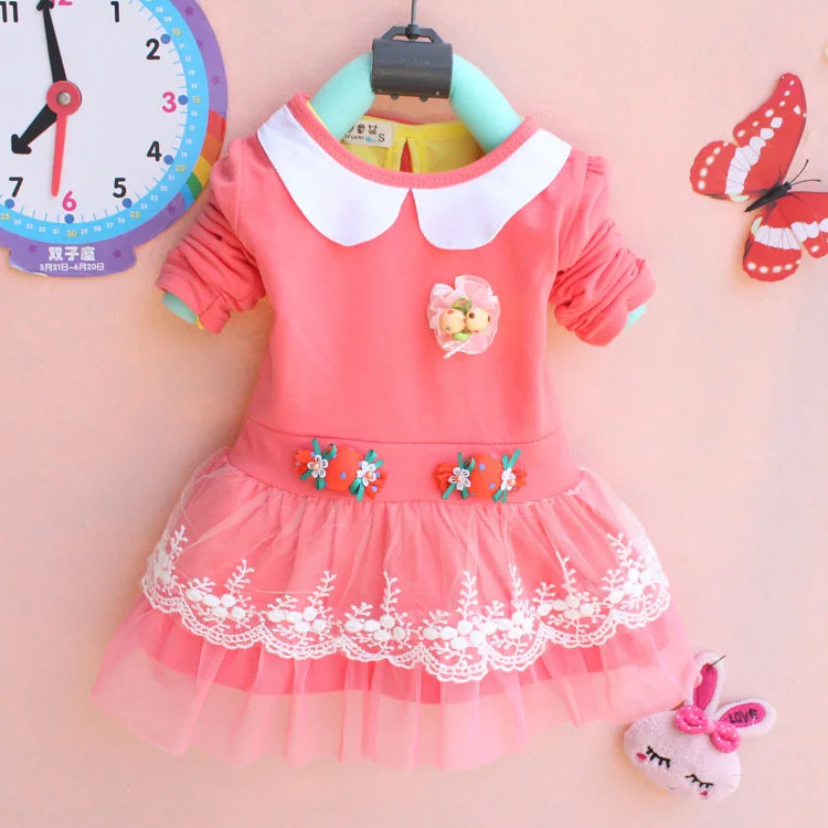 Free Shipping Child Autumn 2013 1T 2T 3 T Sale one Piece Dress Girl Child Clothesdress dress