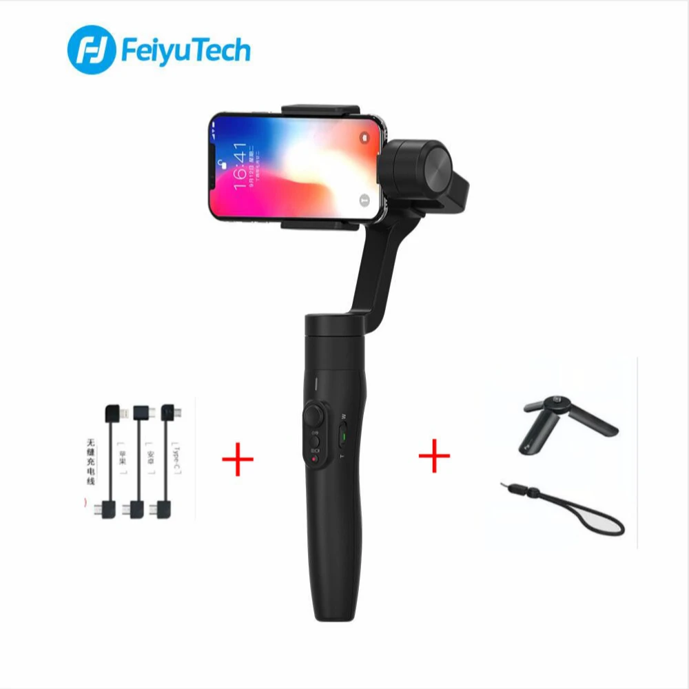FeiyuTech Vimble 2 Feiyu 3-Axis Handheld Smartphone Gimbal Stabilizer Tripod for IPhone X 8 7 XIAOMI Samsung Phone | Электроника