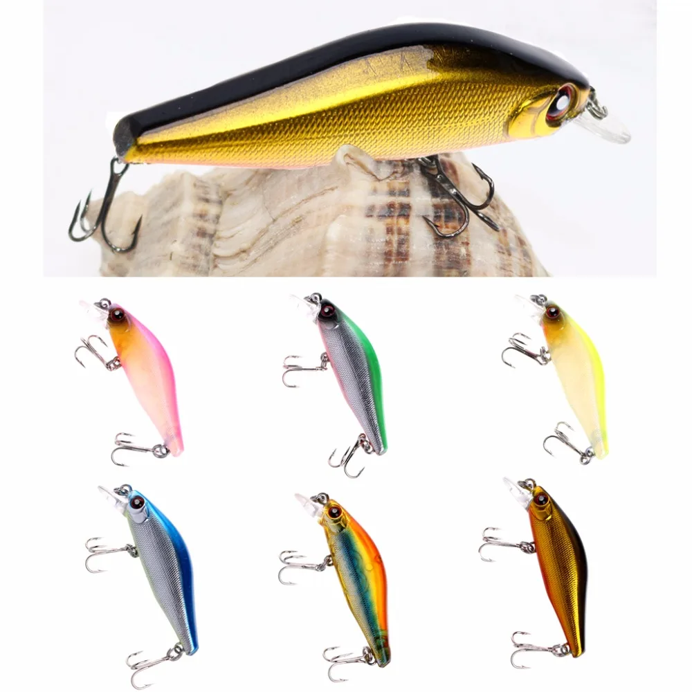 

53mm Fishing Lures Plastic Hard Crank Bait Artificial Lure Fish Hooks Tackle