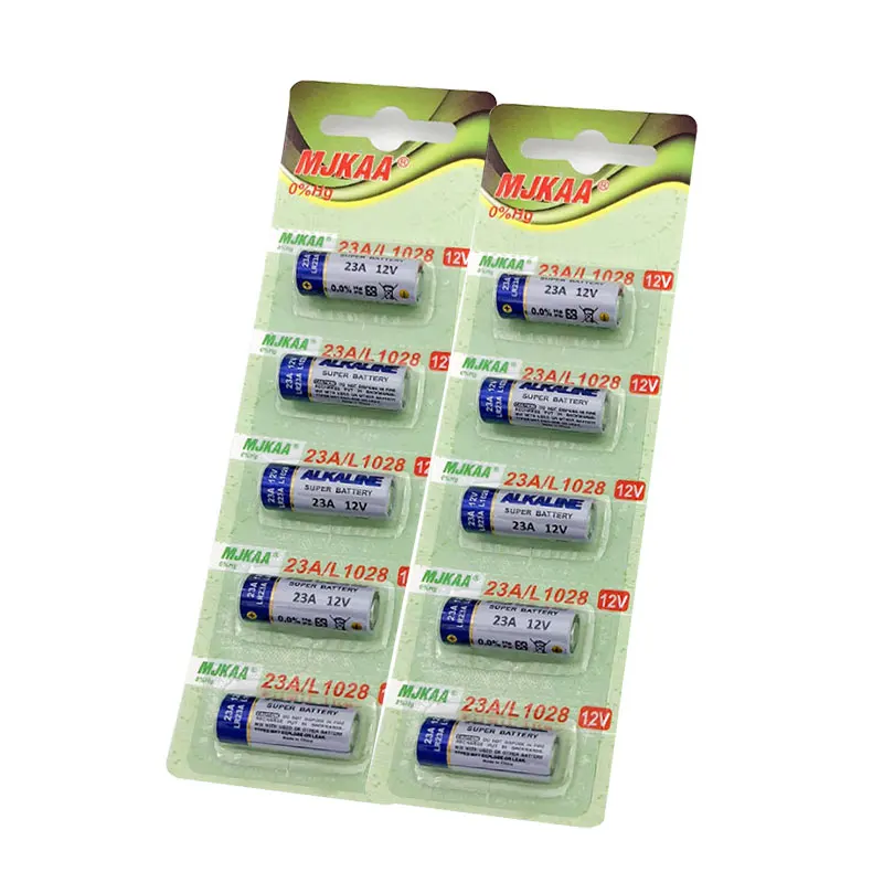 

MJKAA Wholesale 10pcs/lot New 12V A23 21/23 E23A MN21 MS21 V23GA L1028 Ultra Alkaline battery/alarm batteries