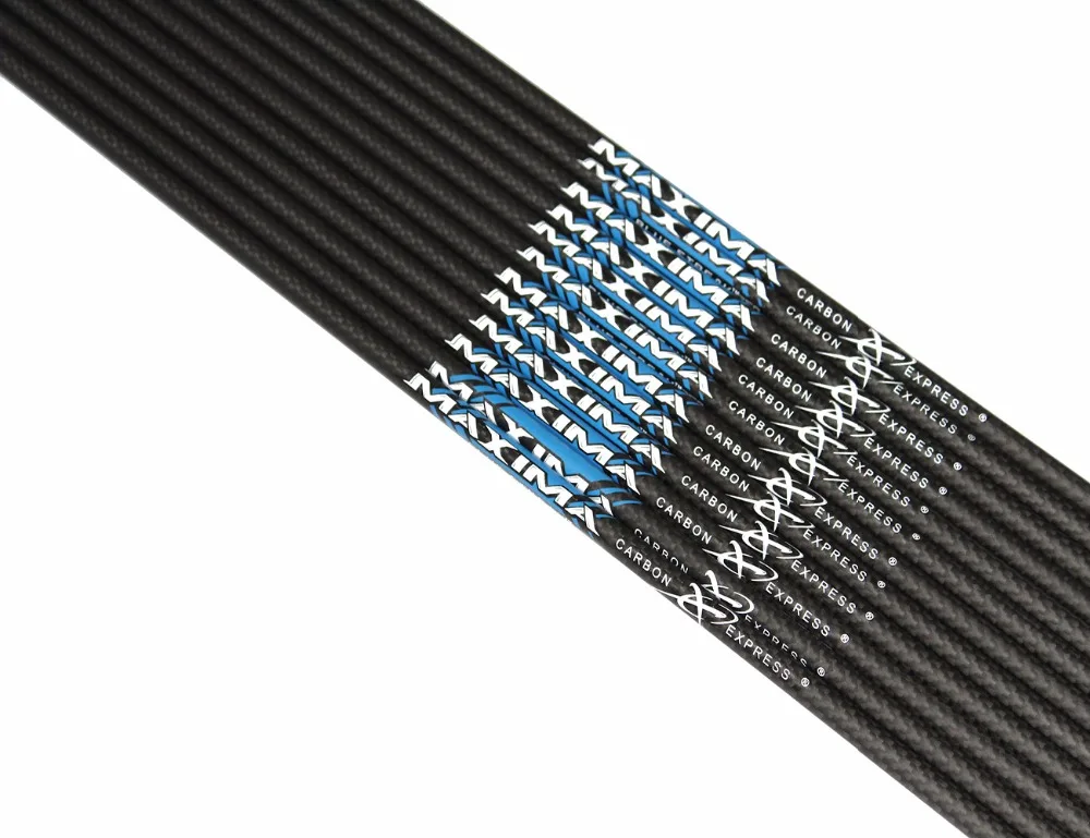 12Pcs 30/" Carbon Express arrow shaft Spine340 ID6.2mm for compound bow archery