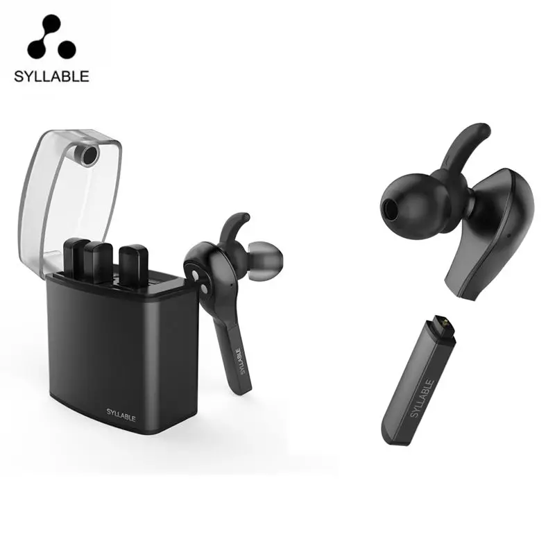 Syllable D9X TWS Detachable Battery Bluetooth Earphone Portable Lighter Charge Case Bluetooth Headset Wireless Earbud For