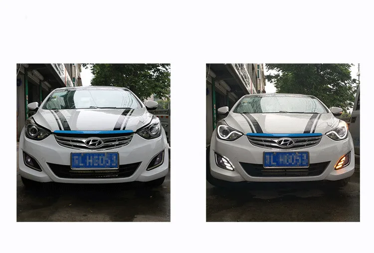 EOsuns светодиодные противотуманные фары светильник для Hyundai Elantra 2012 2013 с желтым
