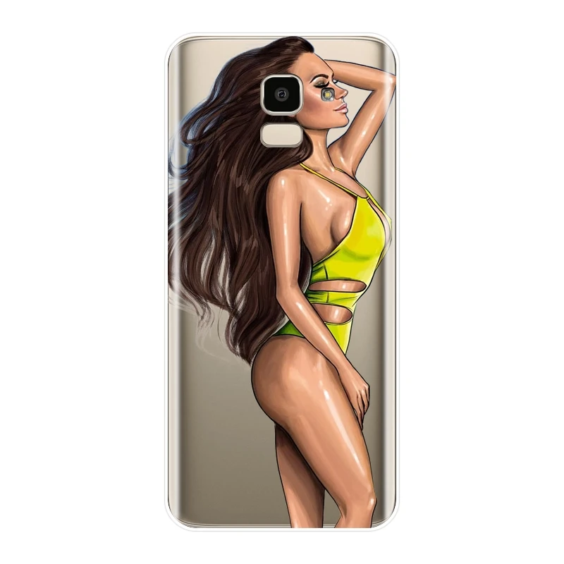 ТПУ для Samsung Galaxy J3 J5 J7 2015 2016 2017 чехол телефона силиконовая задняя крышка девочек J4