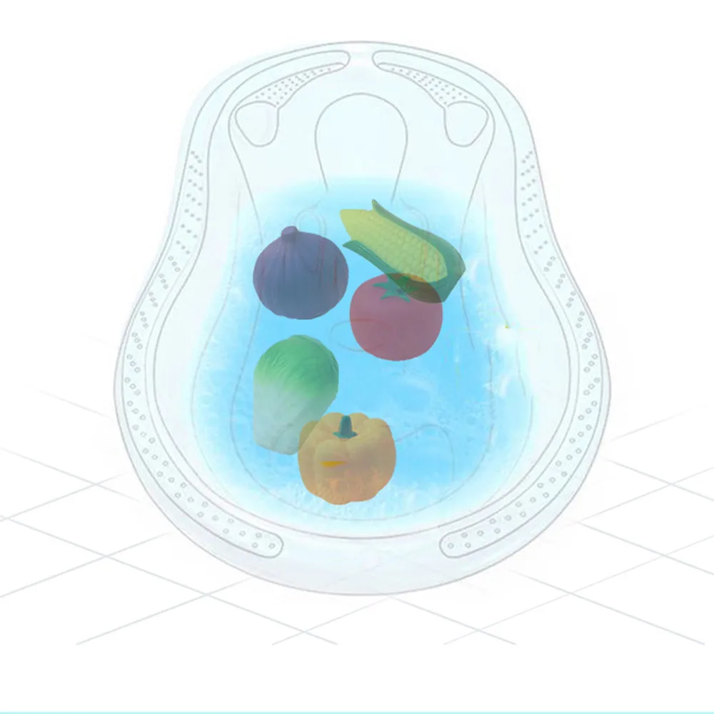 Игрушки для ванной воды плавания 3 шт. резиновые игрушки овощей детские и