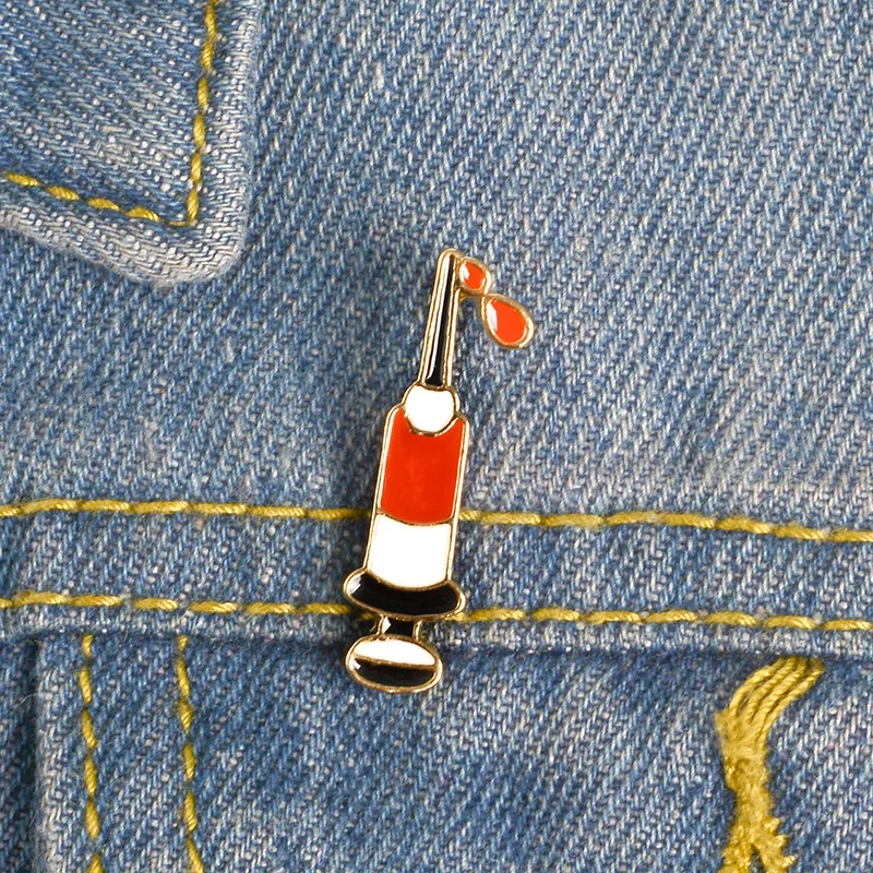 

Syringe Enamel Pins drawing blood Brooches Button Badge Bag Clothes Accessories Medical Jewelry Gift for Hematology Doctor Nurse