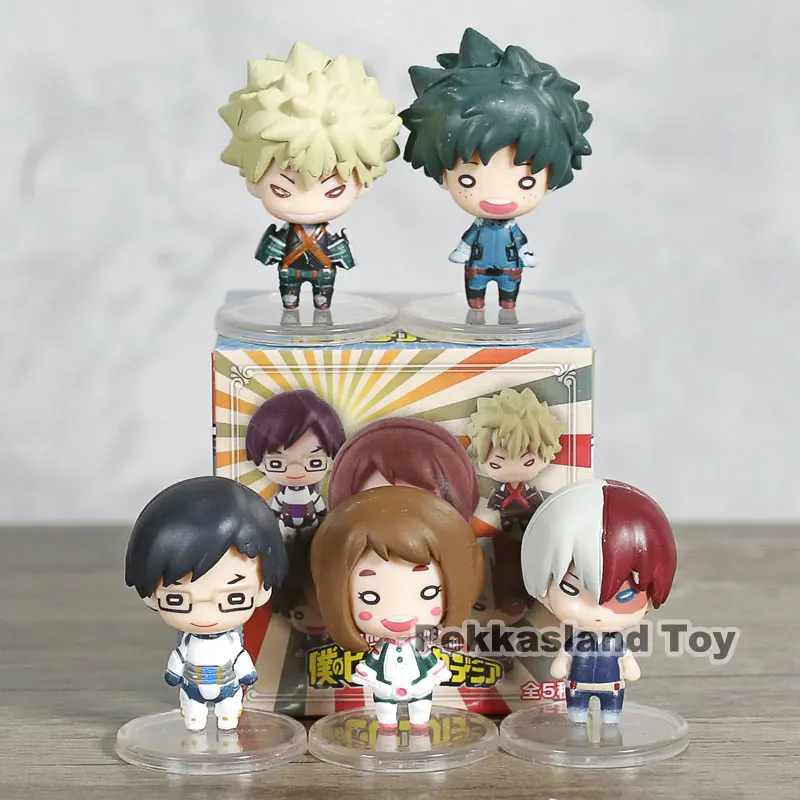 

5pcs/set Anime 1/16th Scale My Hero Academia figure Bakugou Katsuki Izuku Midoriya Ochaco Uraraka Mini Action Figures Toys gift