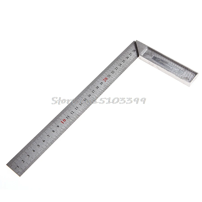 

1Pc 30cm Portable Stainless Steel Right Measuring Angle Square Ruler Drop Ship