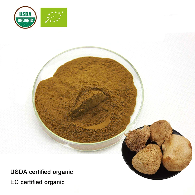 

USDA and EC Certified organic Lion's Mane Mushroom Extract 20:1 Hericium erinaceus Extract