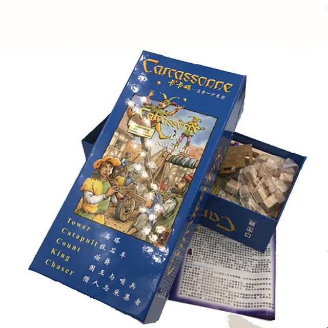 Doggy Carcassonne/5 в 1/2 1 Расширенная настольная игра 2 5 игроков для