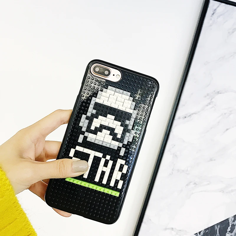 Чехол для телефона Super Hero Puzzle чехол iPhone 7 Lego DIY блоки мозаика XR XS MAX X 6 6s 8 Plus