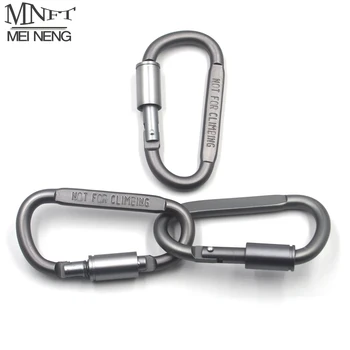 

MNFT 1Pcs Aluminium Alloy D-type Fishing Tents Snap Carabiner Safe Lock Outdoor Climbing Button Survival Tool Safety Equipment
