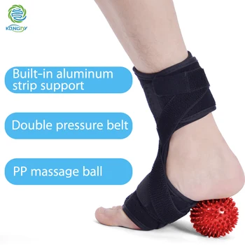 KONGDY 1 Pcs Enkel Spalk Ondersteuning Voet Vaste Stabilizer Brace Met Spiky Plantaire Massage Bal Verstuiking Pijn Enkel Protector