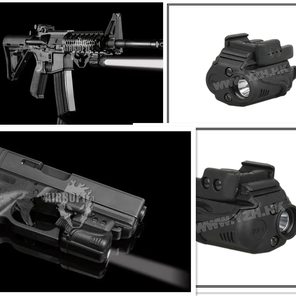 

Army Equipment Airsoft Paintball Shooting Flashlight Tactical 170 Lumen Pistol Gun Flashlight Hang series under the gun BD9091