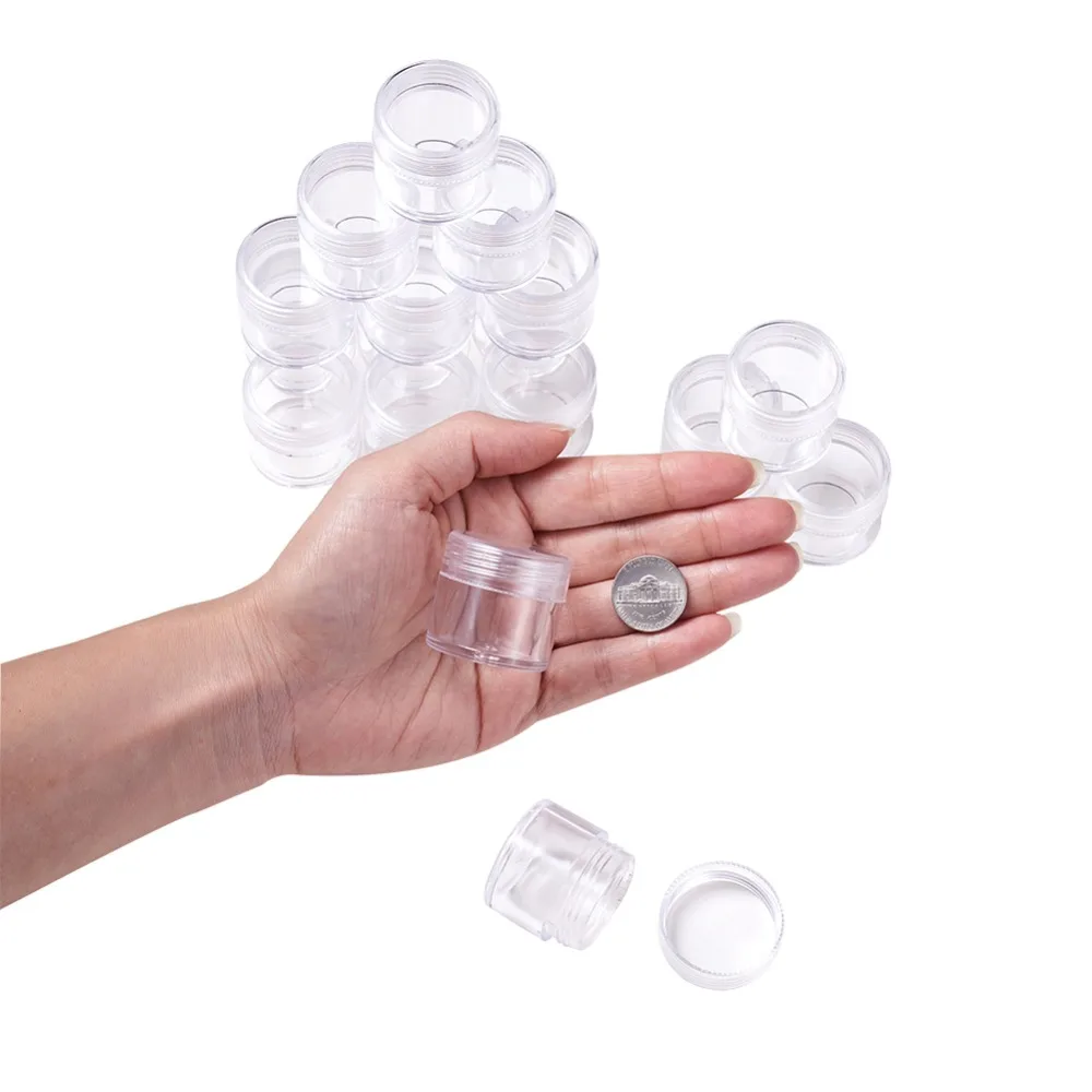 40 шт. круглые контейнеры для хранения бисера 34 х33 мм|plastic beads storage containers|bead
