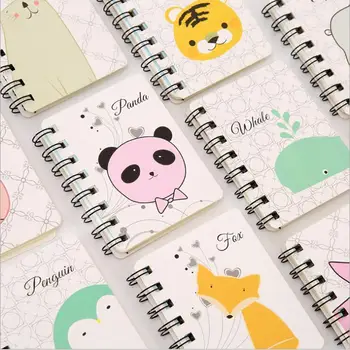 

1 Piece Kawaii Animal Pocket Blank Note Planner Spiral Notebook Journal Diary Notepad School Office Stationery