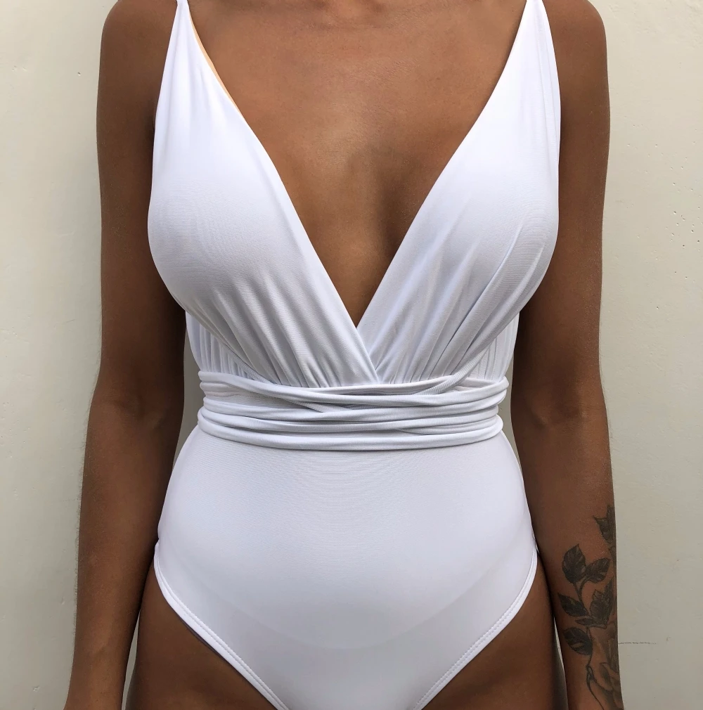 New Sexy One Piece Swimsuit Women Swimwear Push Up Monokini Bandage Bodysuit Female Beachwear Summer Bathing Suits