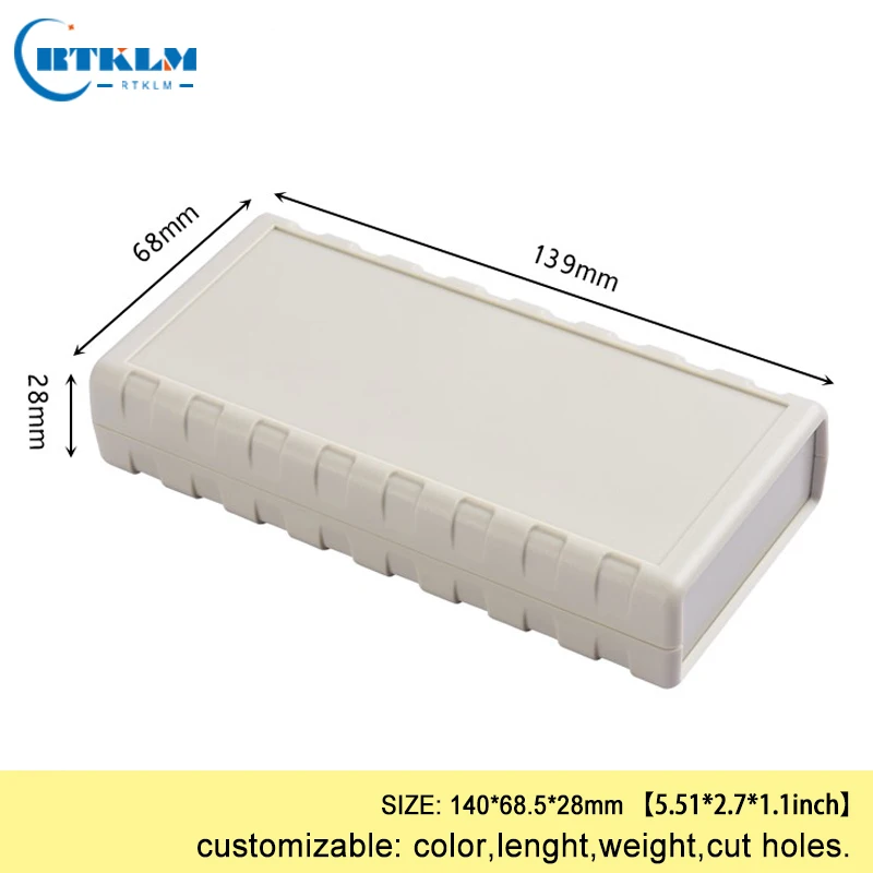 1 Piece DIY electronics plastic project box ABS plastic junction box diy speaker PCB Desktop wire connection box 140*68.5*28mm