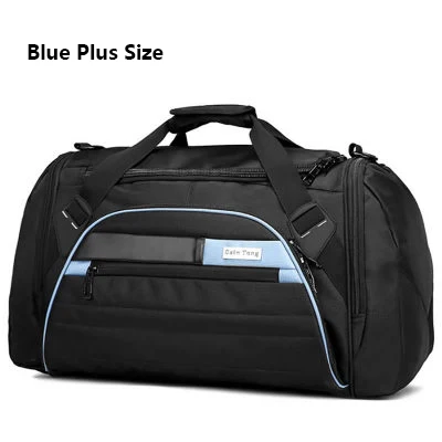 Bucbon 45l большая многофункциональная спортивная сумка для мужчин и женщин, спортивная сумка для фитнеса, водонепроницаемая, для путешествий, спортивная сумка на плечо HAB092 - Цвет: blue plus size