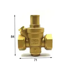 DN20 3/" BSPP Женский латунный Давление рельеф Vavle безопасности Регулируемый середины тела Ширина 71 мм Макс 16Bar