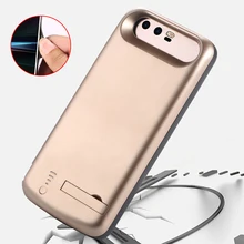 For HUAWEI honor 9 / STF 6500mAh External power bank Charger pack battery phone TPU Frame case cover with bracket holder