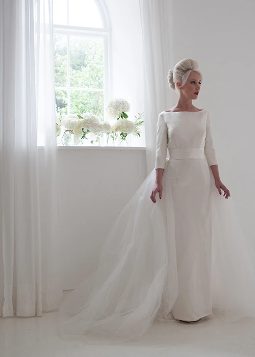 Nuovo Arrivo Retro Abiti Da Sposa Elegante e Sofisticato Su Misura  Colonna/Etero Abito Da Sposa con il Treno Staccabile|wedding gowns|retro  wedding dresswedding dress - AliExpress