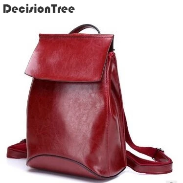 

New Fashion Women Backpack High Quality Youth Real Genuine Leather Backpacks for Teenage Girls Female School Bag Backpack