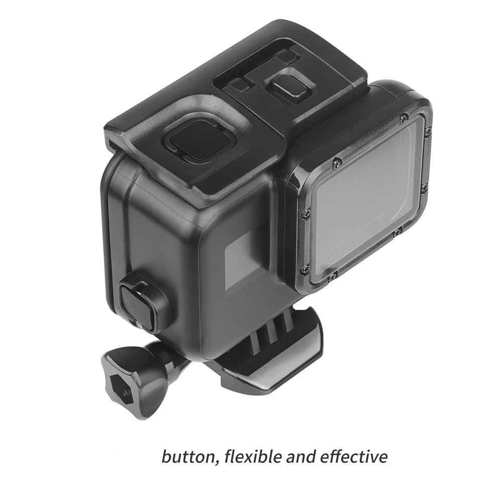 اطلاق النار 45 m تحت الماء للماء حالة ل GoPro بطل 6 5 7 أسود الغوص الغطاء الواقي الإسكان جبل ل الذهاب برو 6 5 7 التبعي