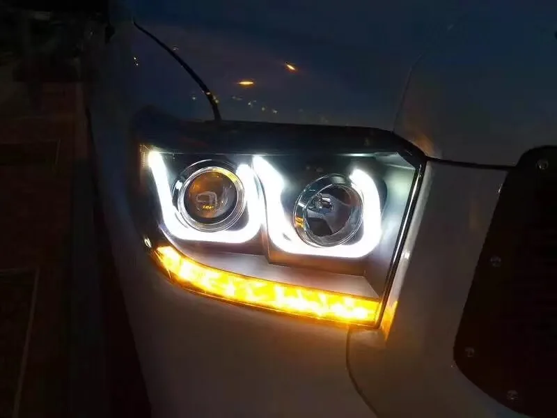 eOsuns led headlight assembly with daytime running lights turn signal