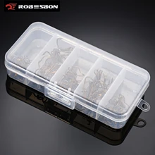 50 шт. номер 2/4/6/8/10 Рыбалка тройной крючок с коробкой прочный Портативный углерода Сталь крючок рыболовный крючок