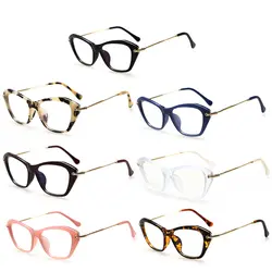 Для женщин ретро сексуальные очки рамки моды кошачий глаз прозрачные линзы дамы очки