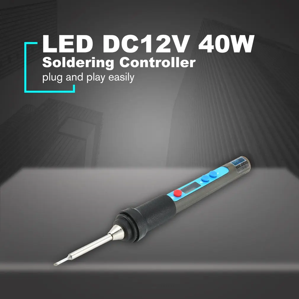PX 988 DC12V 40 Вт цифровая Регулируемая внутренняя нагревательная железная ручка