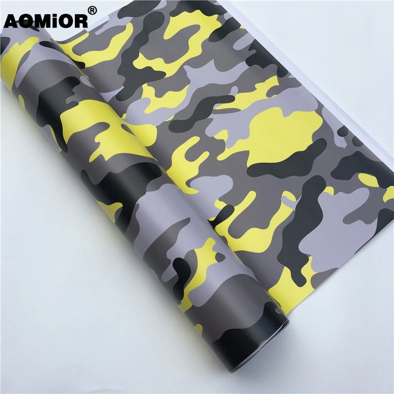 Yellow camo vinyl wrap (11)