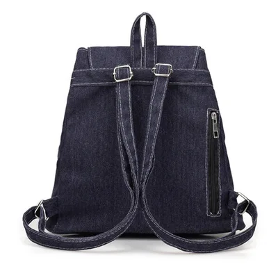 

2019 new solid color canvas backpack female Korean version of the fresh fashion outdoor leisure travel bag