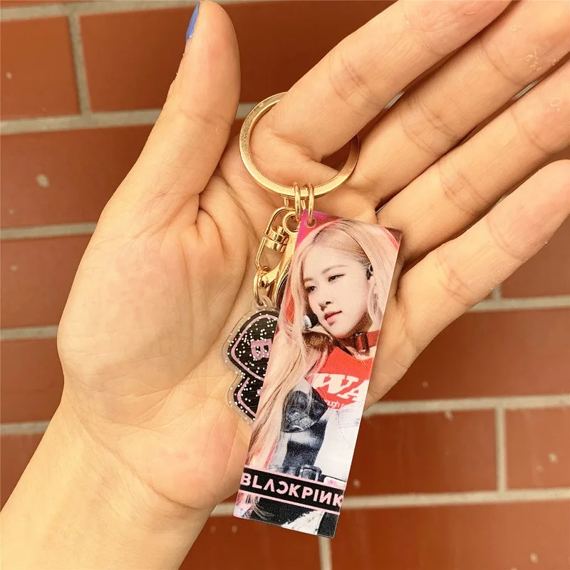 

Blackpink Seventeen Twice Exo Got7 Lisa Rose Jennie Jisoo Keychain Creative Keyboard Key Ring Accessories Pendant Kpop New K-pop