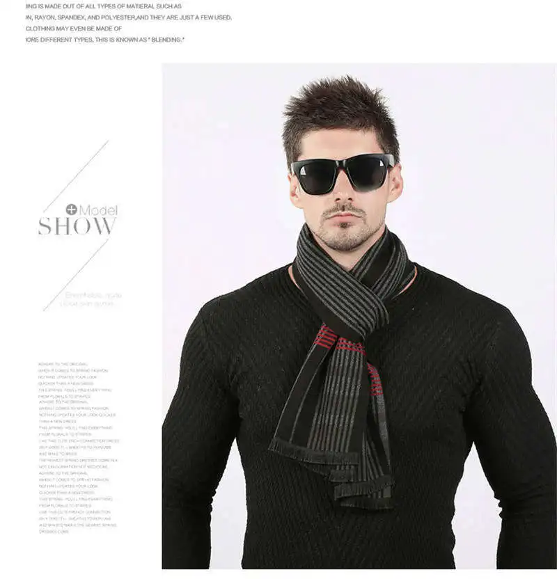 Шарфы Для мужчин зима теплый шарф из кашемира Кабо Кашемир для платье дропшиппинг оптовые поставщики шарфы высокое качество дизайнер