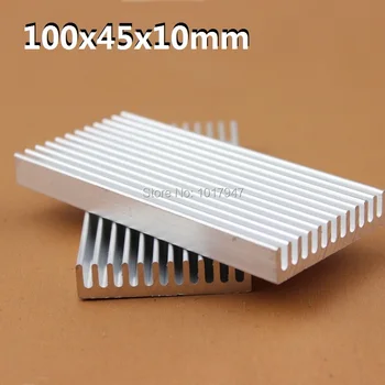 

2 Pieces lot 100x45x10mm Aluminum Heatsink Radiator For Chip LED Computer