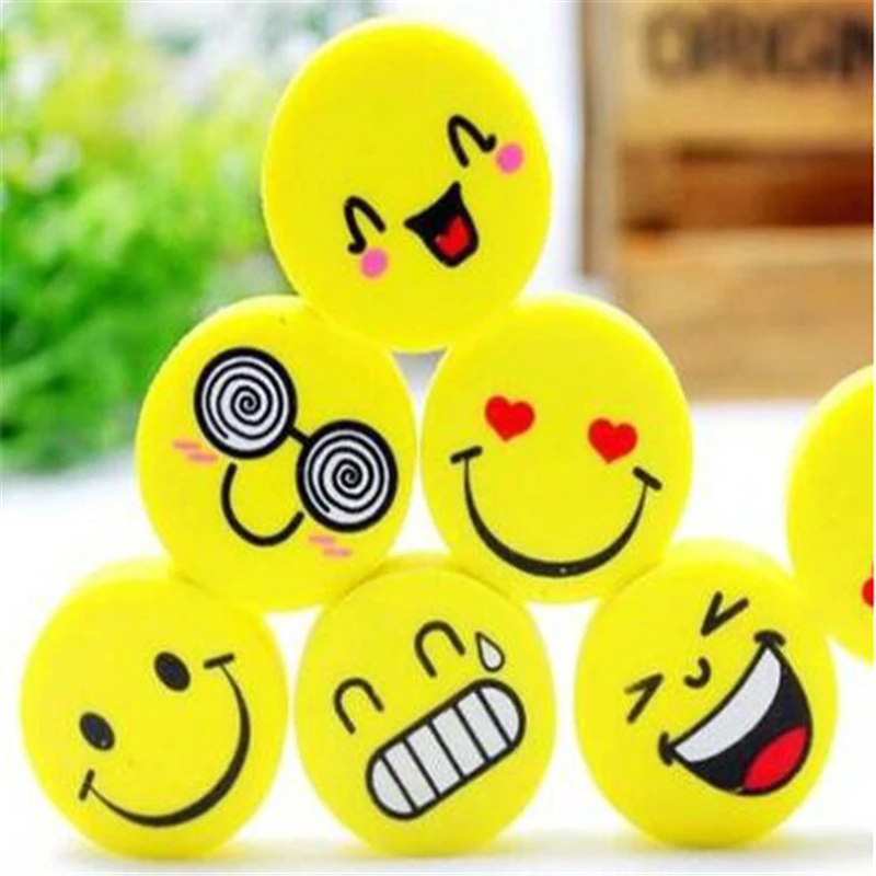 

DL Pieces SY11 Korea creative stationery eraser face funny expression School Supplies Smile Novelty Kid Gifts Fantastic