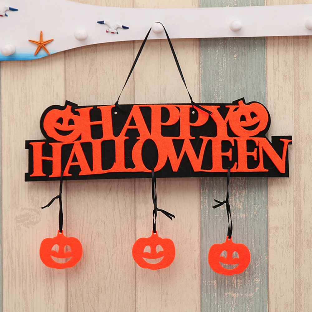 Тыква Happy Halloween висит дверная табличка тег витрина бар торговый центр Декор|Знаки