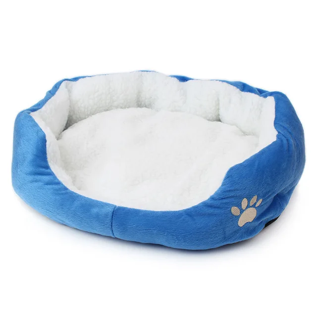 Winter Paw Print Bed 4